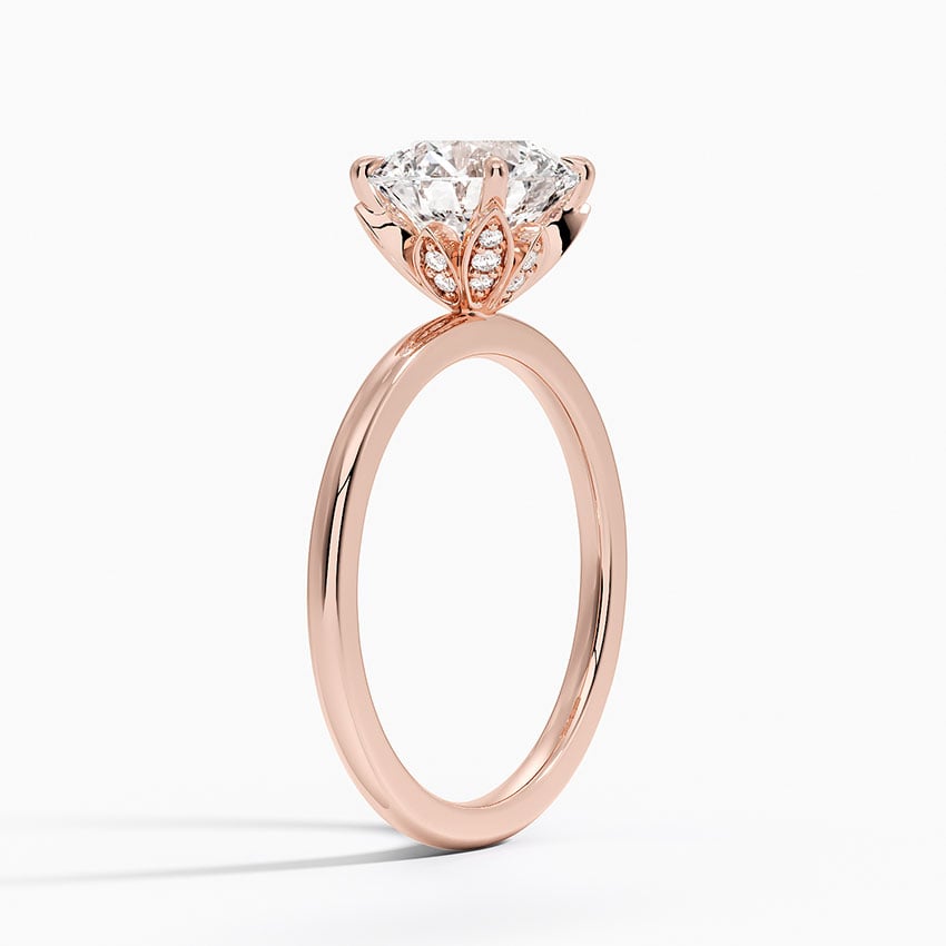 Petal Diamond Engagement Ring