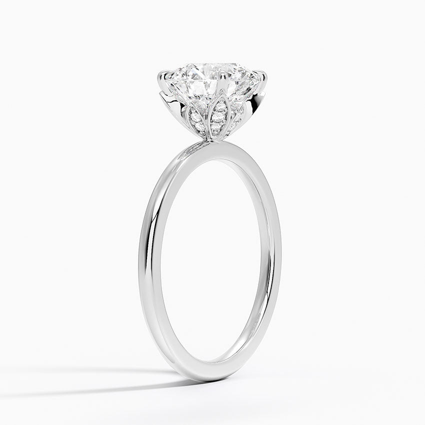 Petal Diamond Engagement Ring