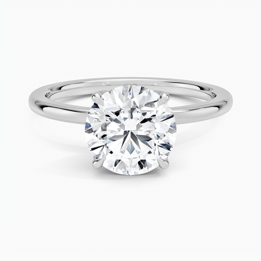 Petal Diamond Engagement Ring