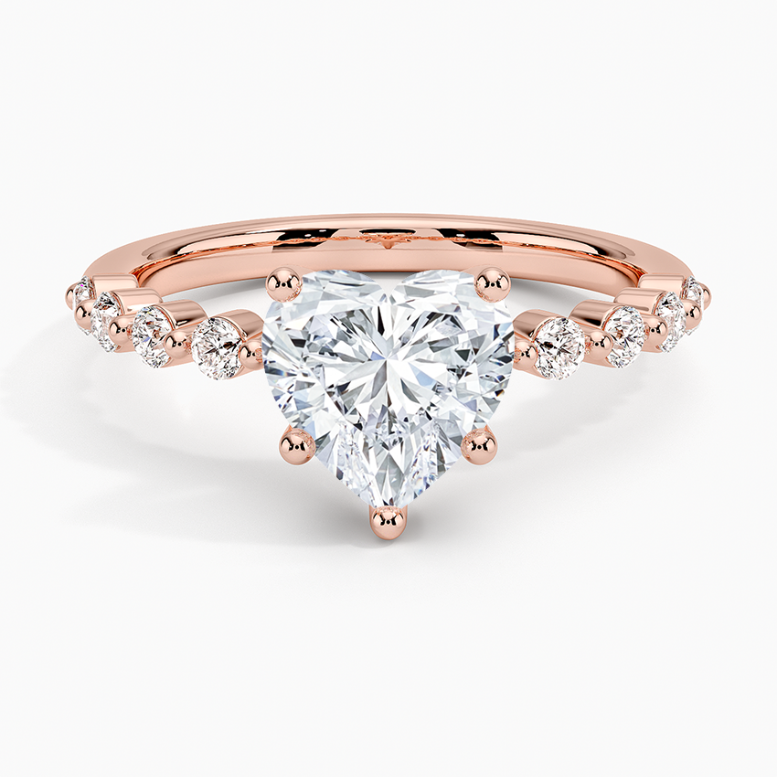 Marseille Half Coverage Diamond Engagement Ring