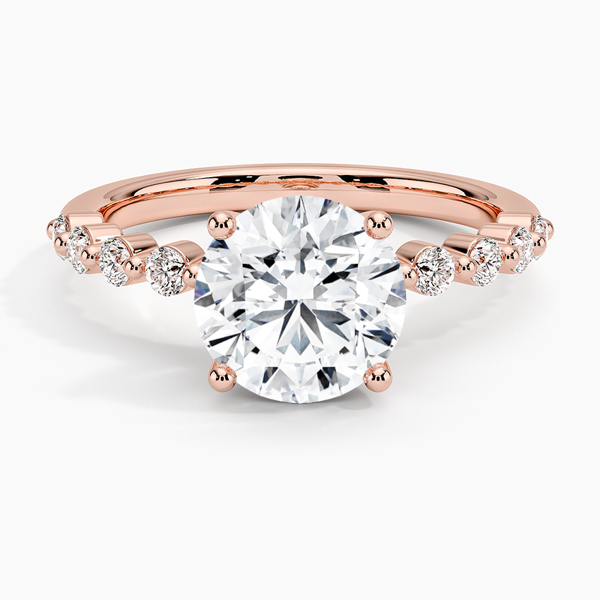 Marseille Half Coverage Diamond Engagement Ring