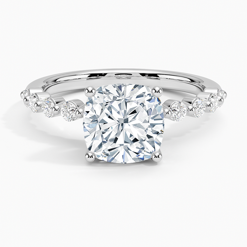 Marseille Half Coverage Diamond Engagement Ring