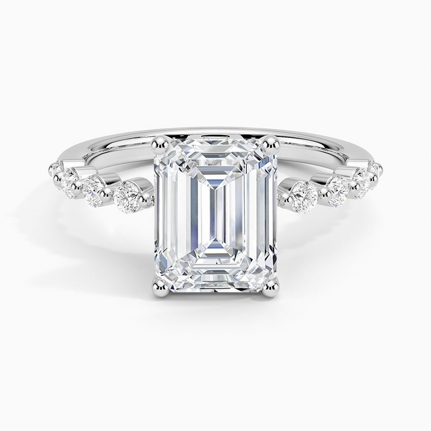 Marseille Half Coverage Diamond Engagement Ring