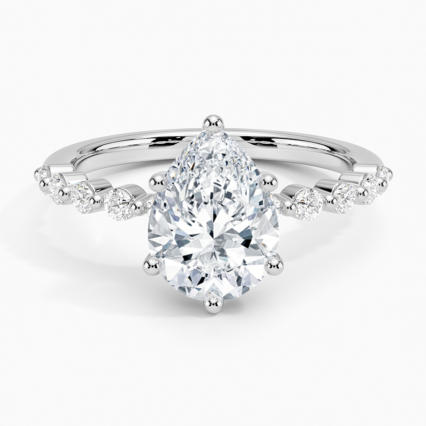 Marseille Half Coverage Diamond Engagement Ring