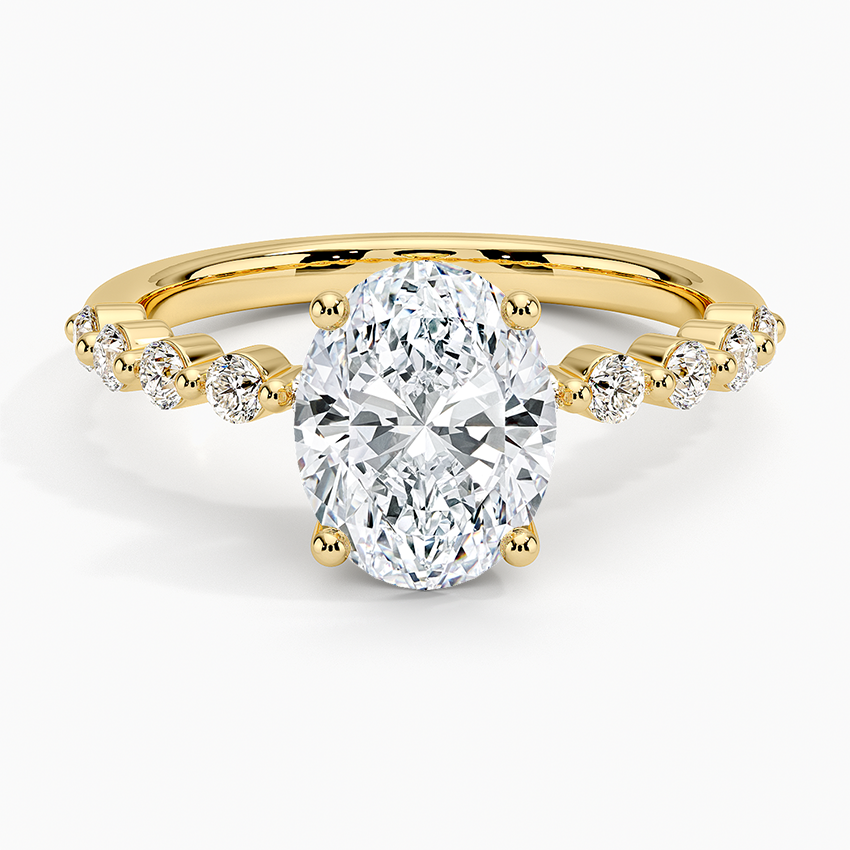 Marseille Half Coverage Diamond Engagement Ring