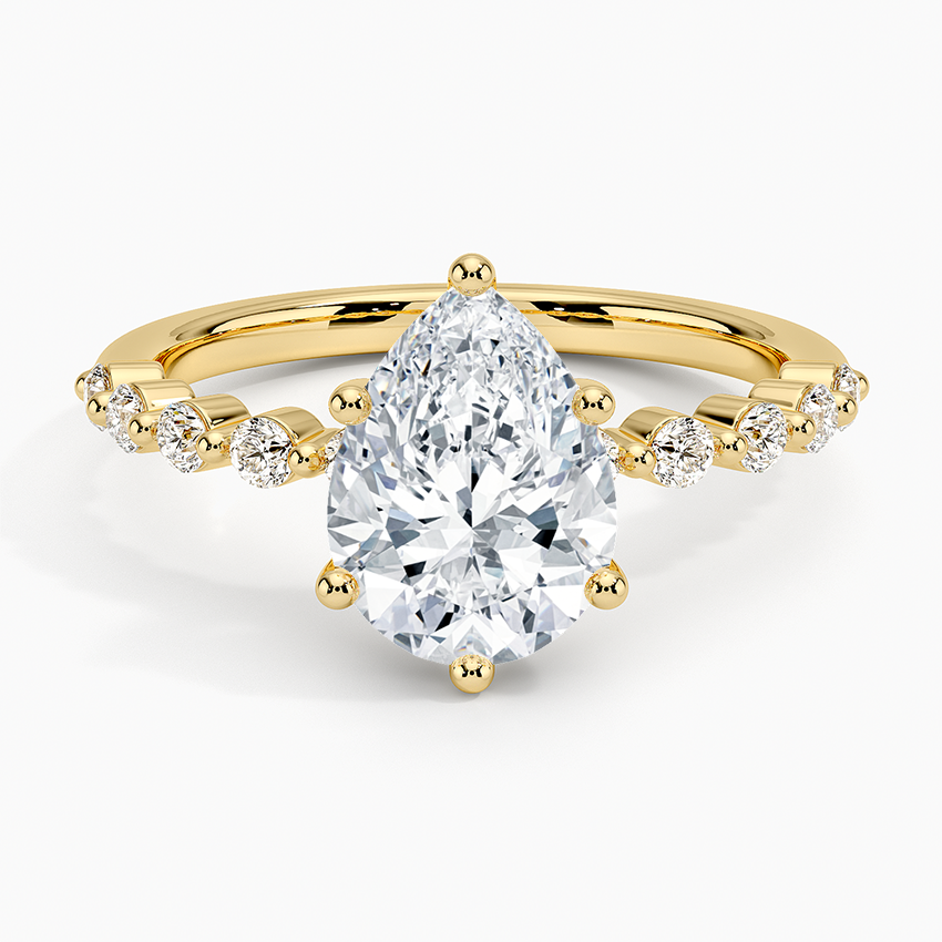 Marseille Half Coverage Diamond Engagement Ring