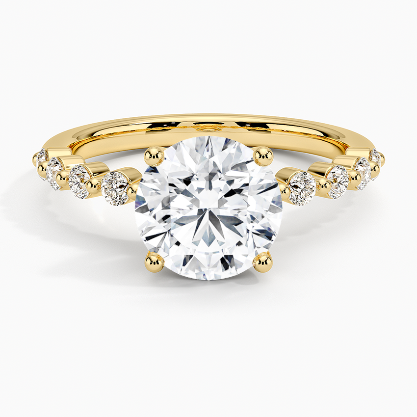 Marseille Half Coverage Diamond Engagement Ring