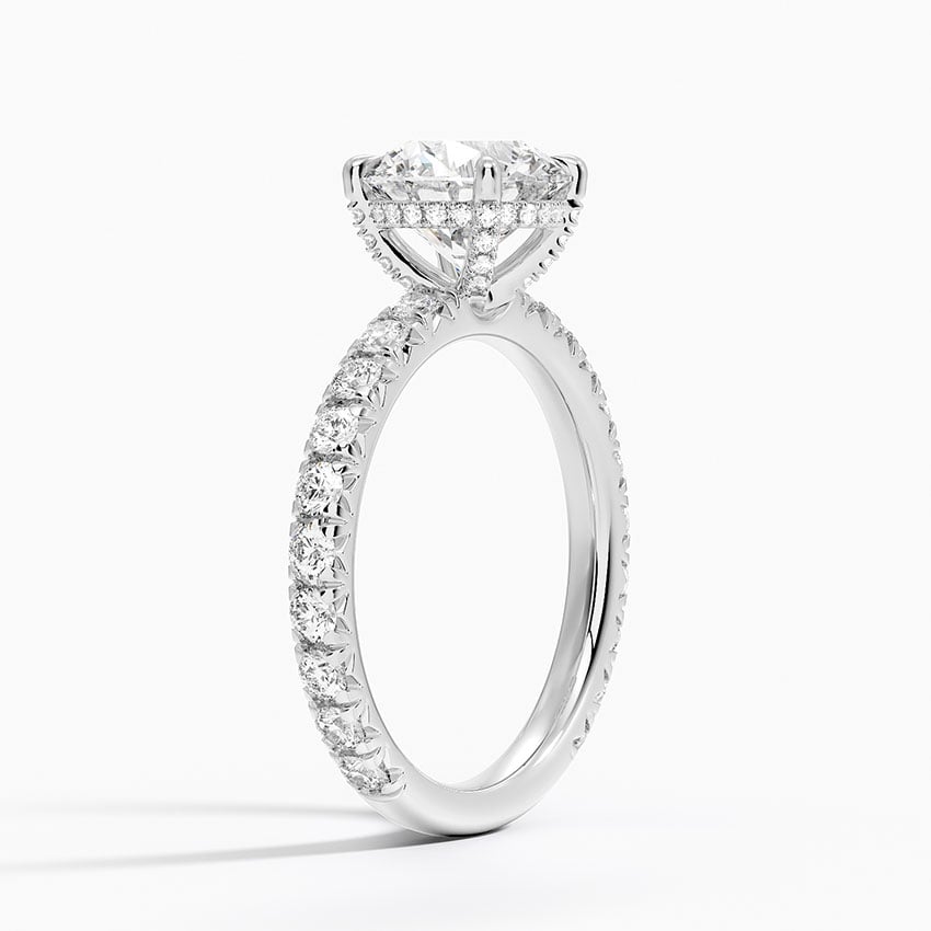 Olympia Three-Quarter Coverage Diamond Engagement Ring