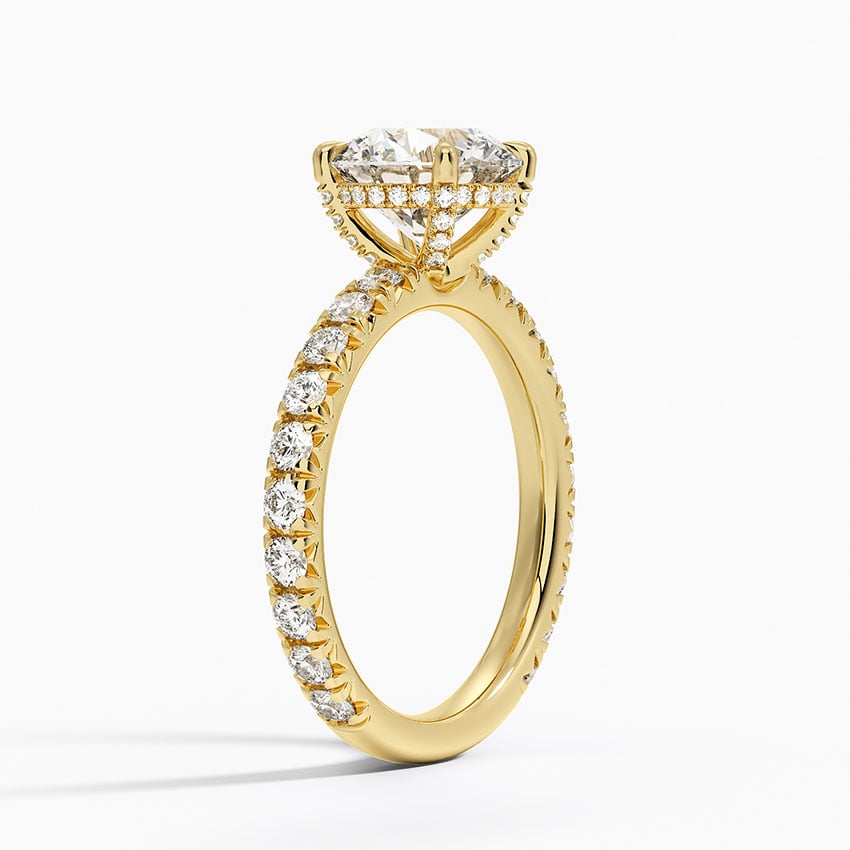 Olympia Three-Quarter Coverage Diamond Engagement Ring