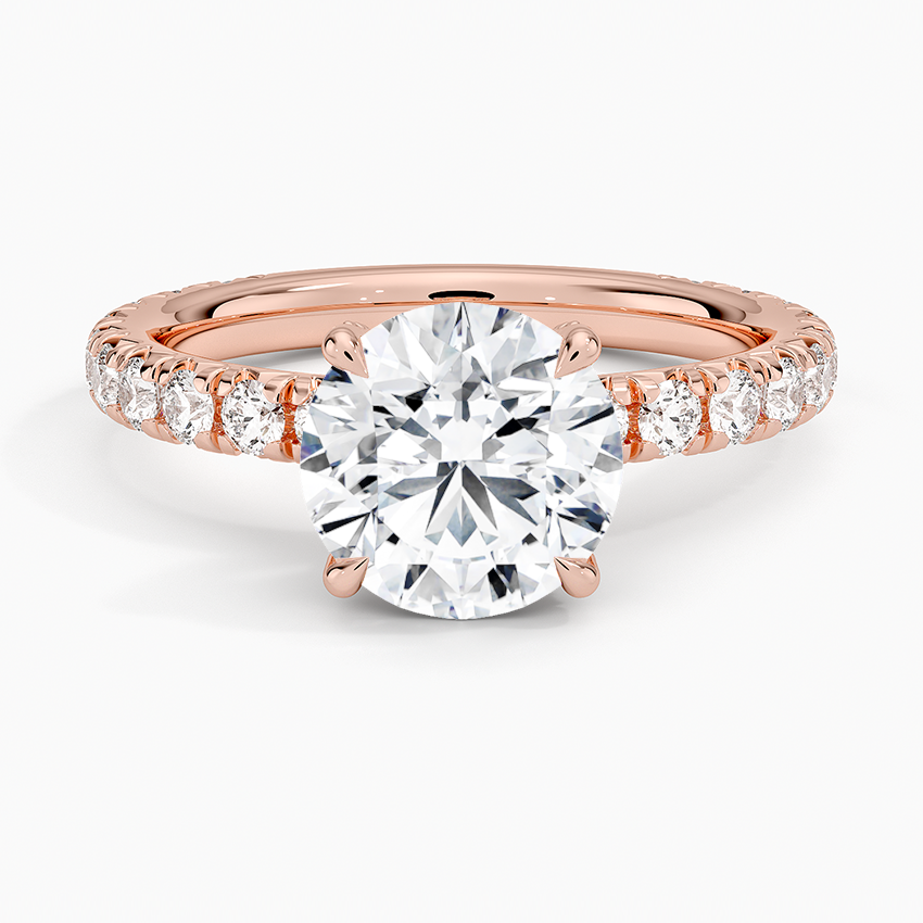 Olympia Three-Quarter Coverage Diamond Engagement Ring