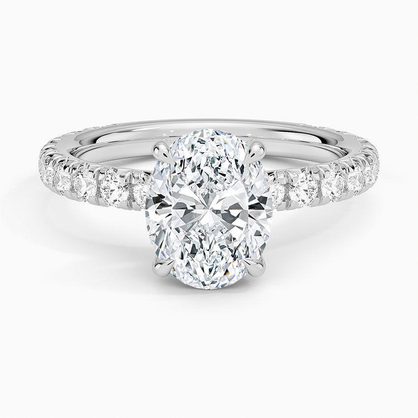 Olympia Three-Quarter Coverage Diamond Engagement Ring