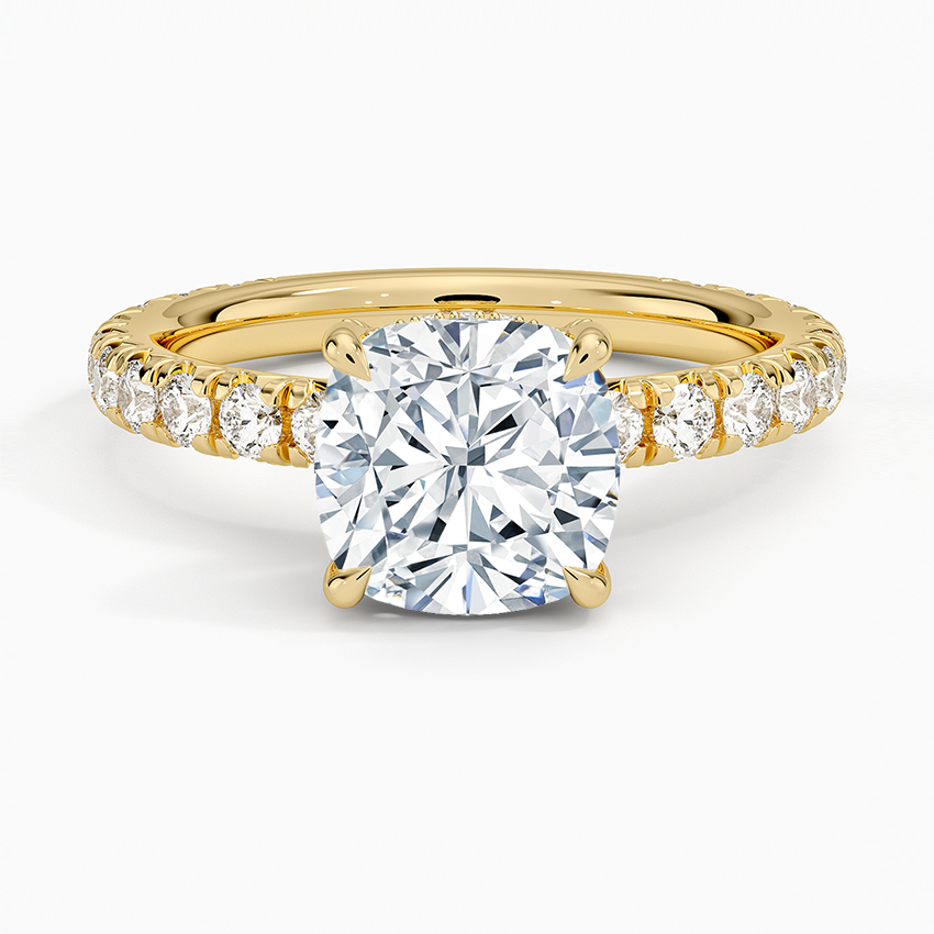 Olympia Three-Quarter Coverage Diamond Engagement Ring