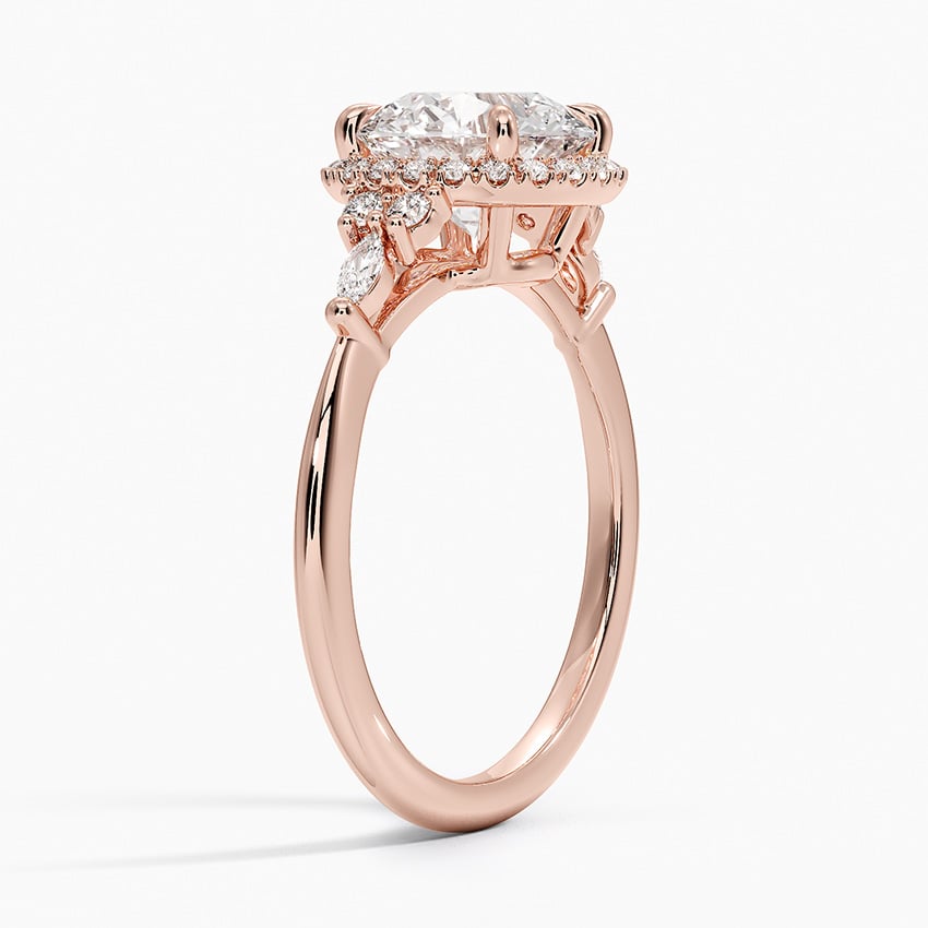 Nadia Halo Diamond Engagement Ring