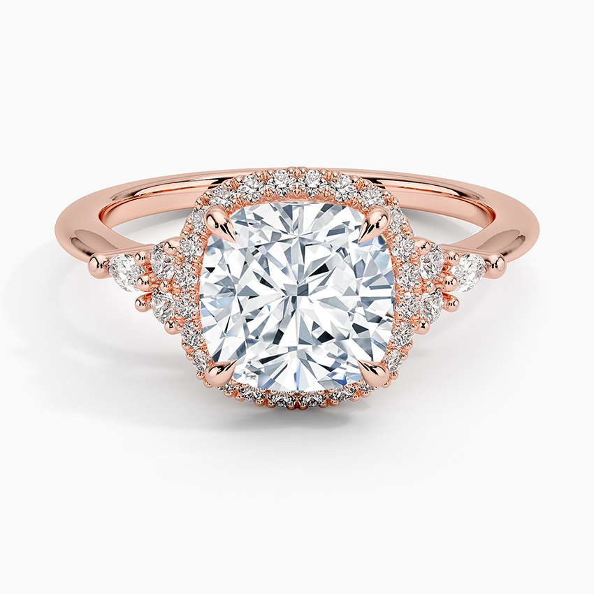 Nadia Halo Diamond Engagement Ring