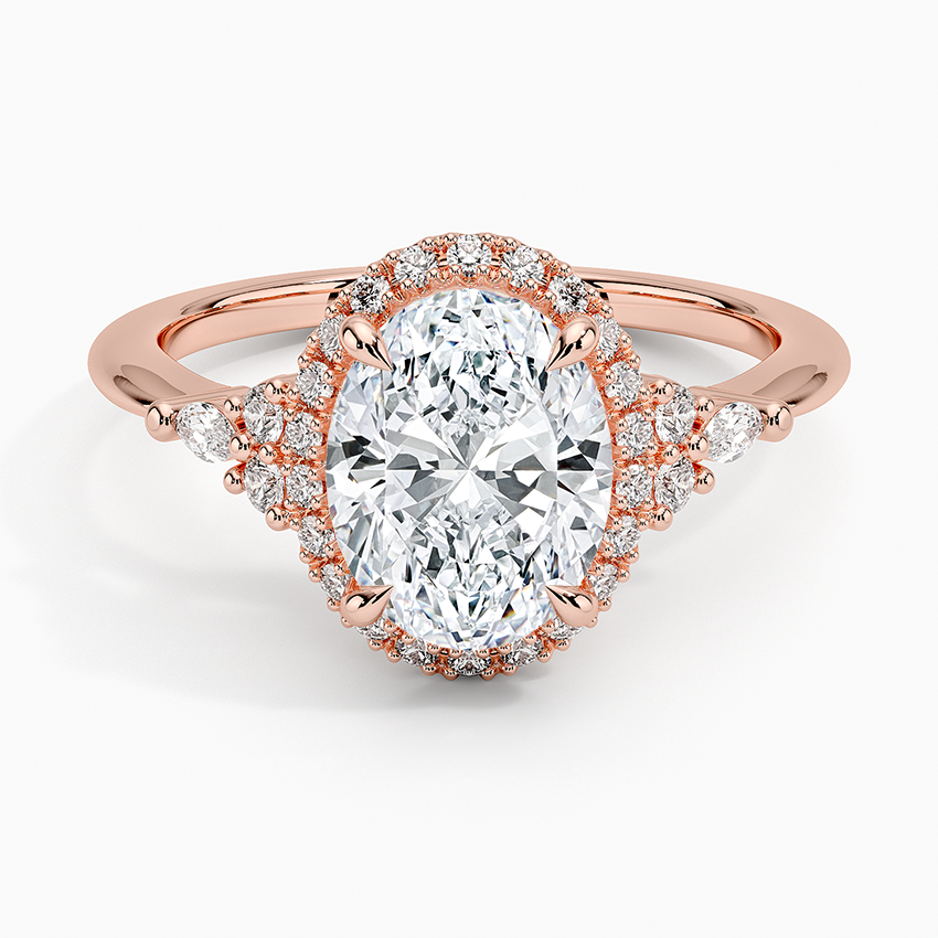 Nadia Halo Diamond Engagement Ring