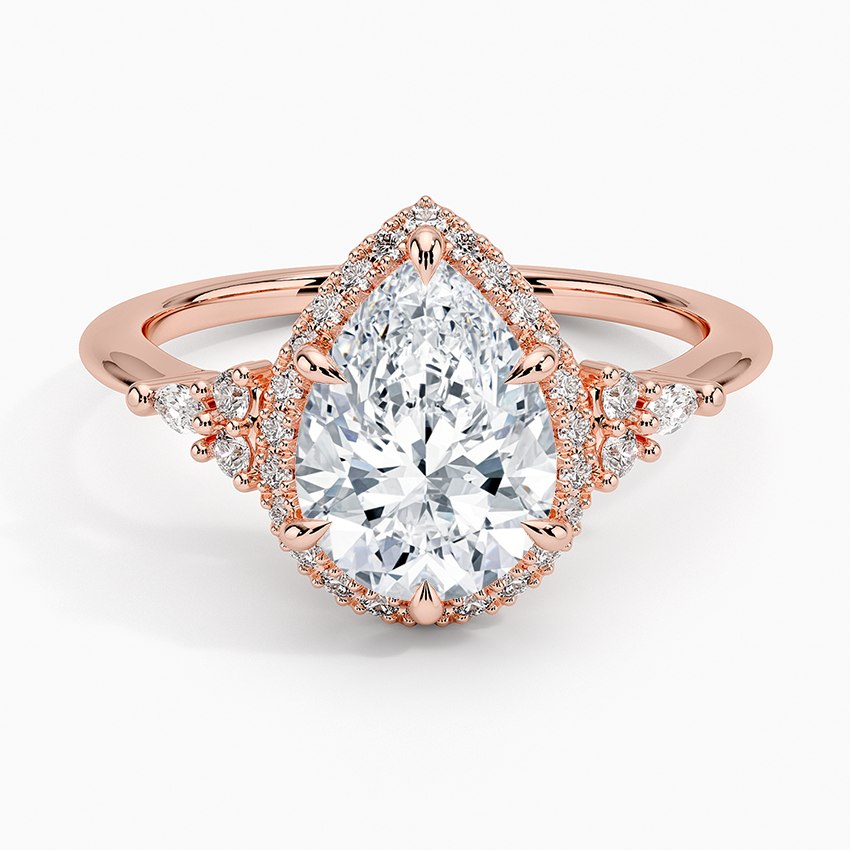 Nadia Halo Diamond Engagement Ring