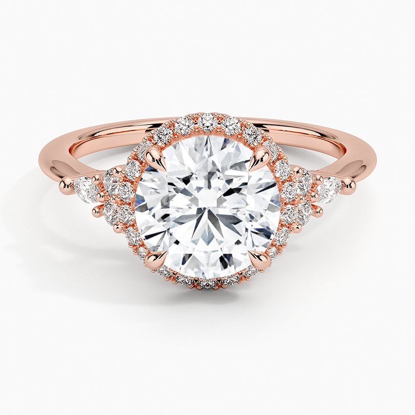 Nadia Halo Diamond Engagement Ring