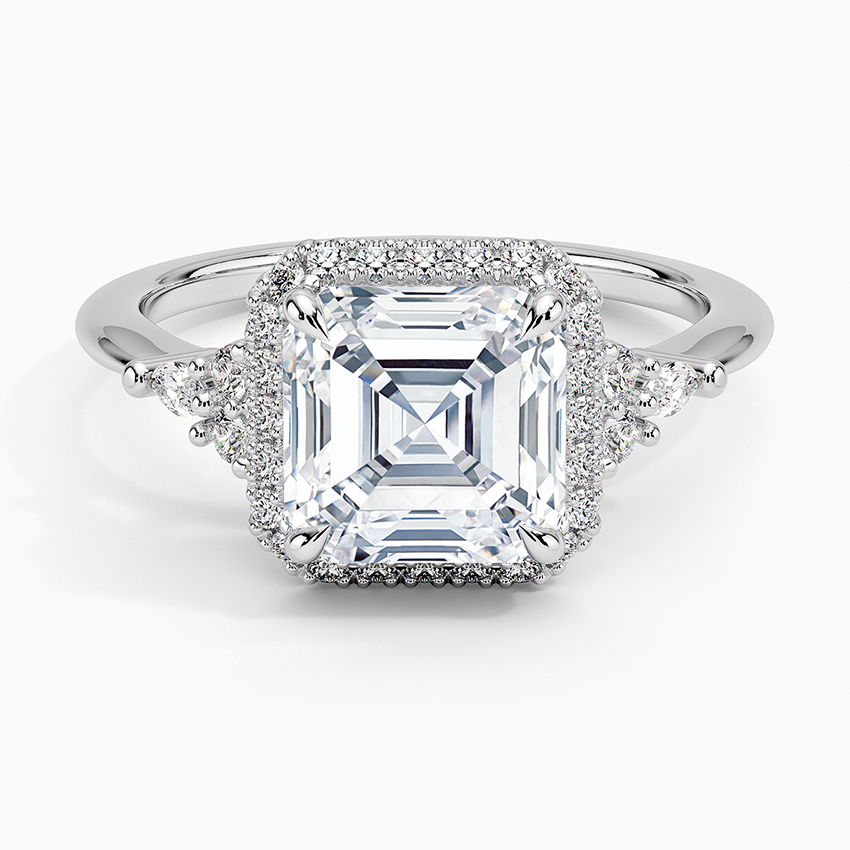 Nadia Halo Diamond Engagement Ring