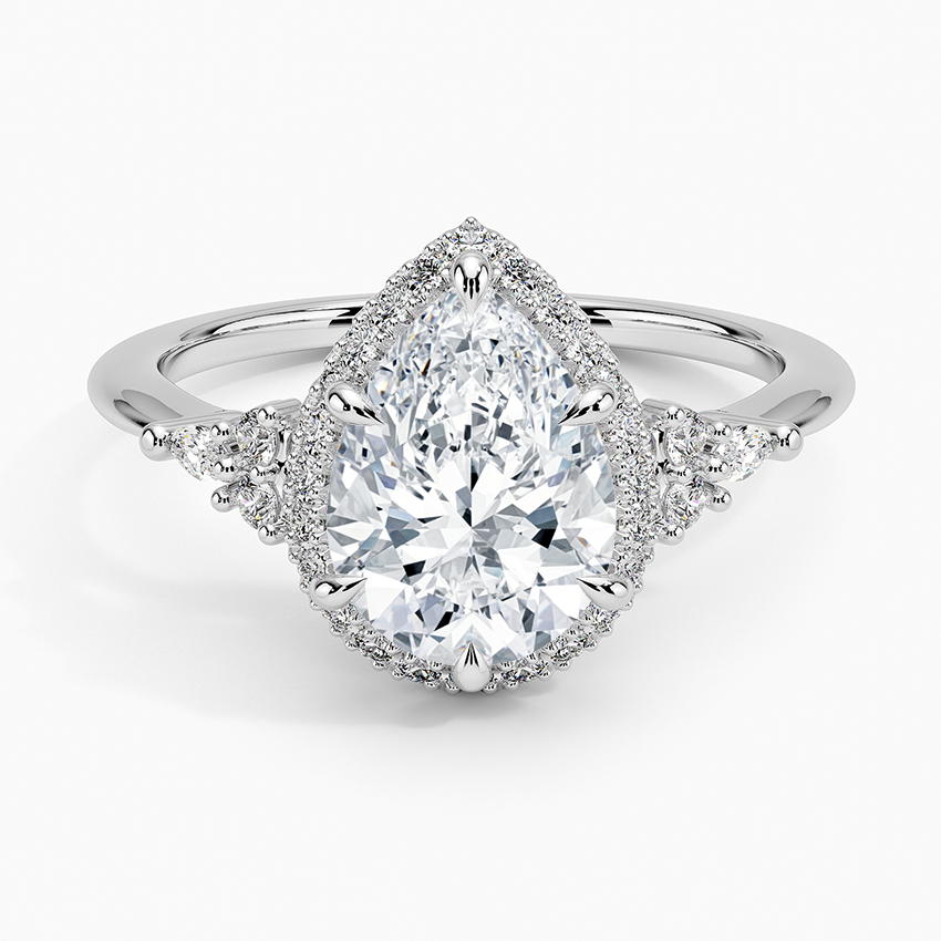 Nadia Halo Diamond Engagement Ring