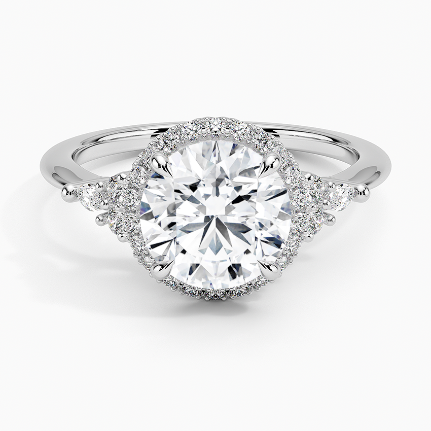 Nadia Halo Diamond Engagement Ring