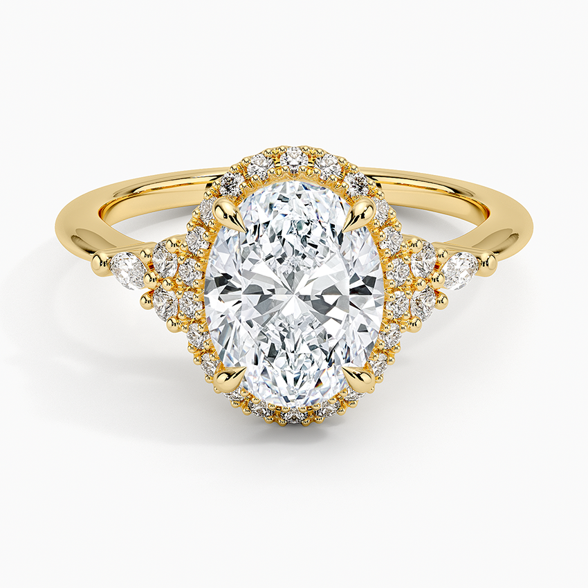 Nadia Halo Diamond Engagement Ring