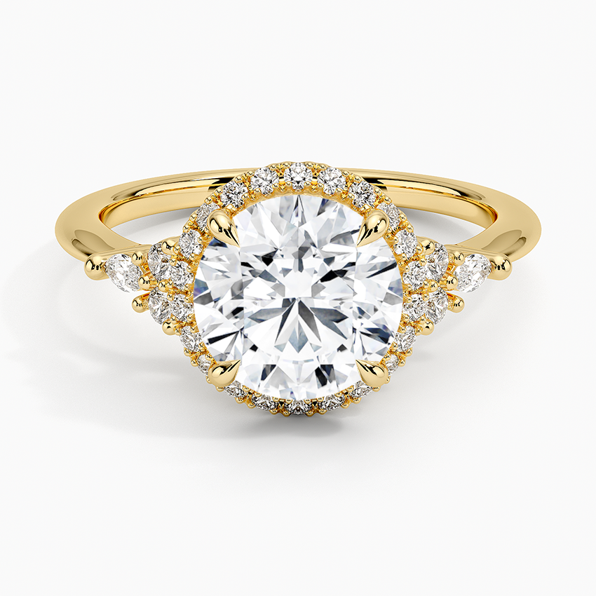 Nadia Halo Diamond Engagement Ring