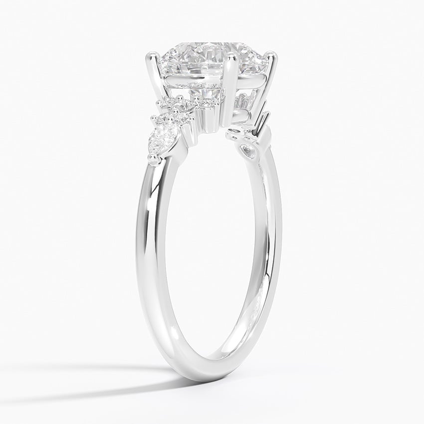 Rosette Diamond Engagement Ring