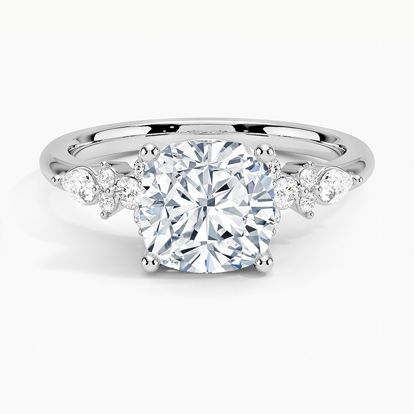 Rosette Diamond Engagement Ring