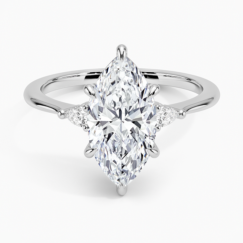 Aria Three Stone Diamond Engagement Ring