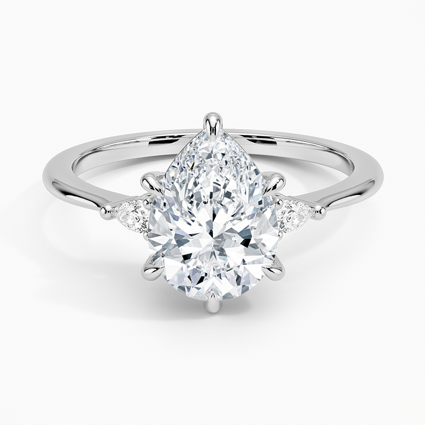 Aria Three Stone Diamond Engagement Ring