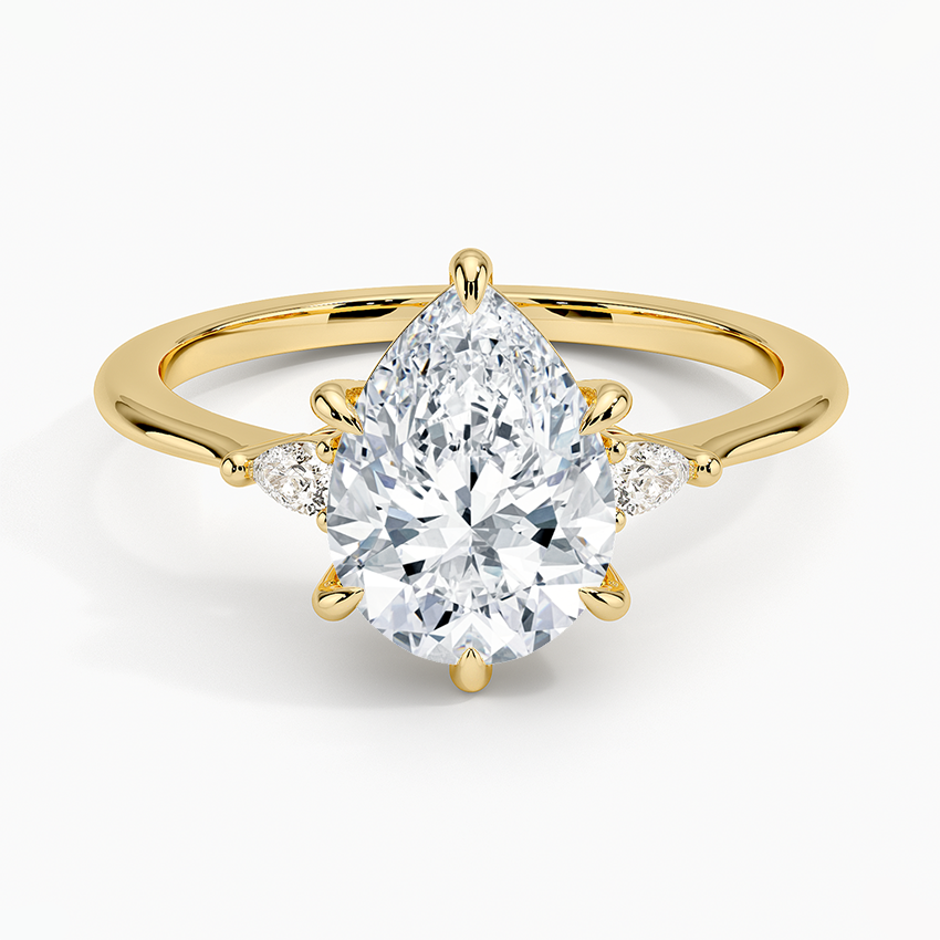 Aria Three Stone Diamond Engagement Ring