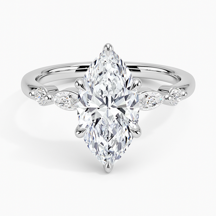 Versailles One-Quarter Coverage Diamond Engagement Ring