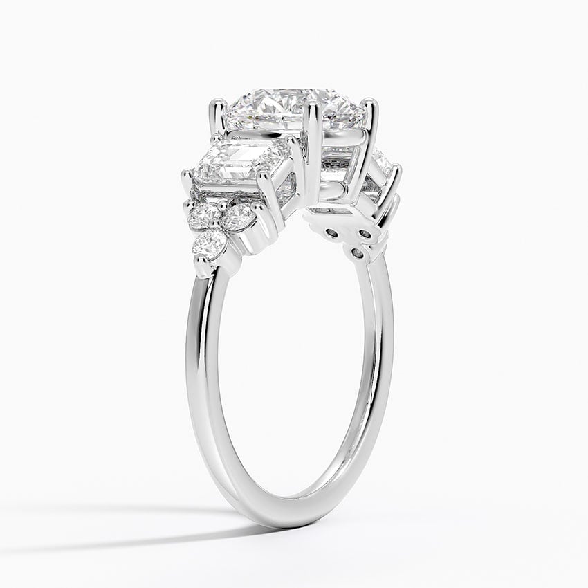 Sabine Cluster Diamond Engagement Ring