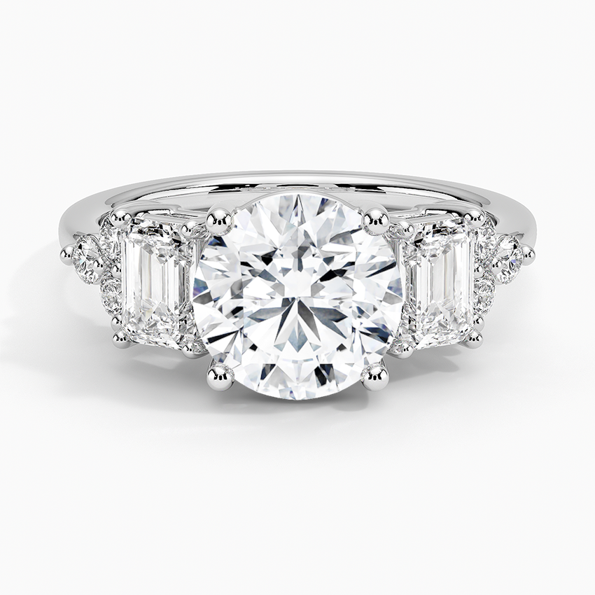 Sabine Cluster Diamond Engagement Ring