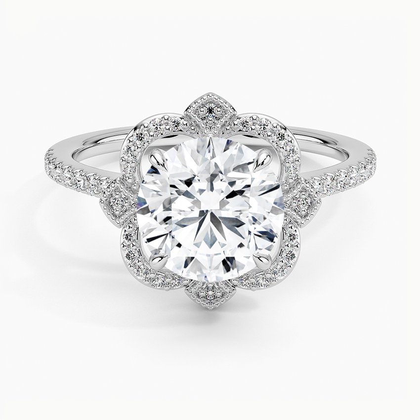 Reina Halo Diamond Engagement Ring