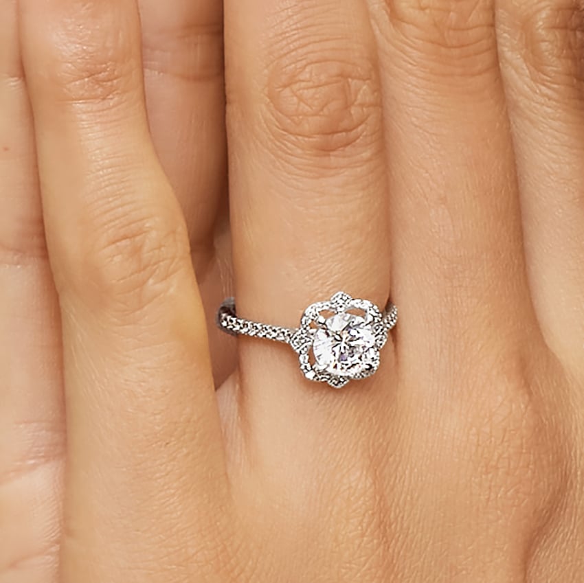 Reina Halo Diamond Engagement Ring