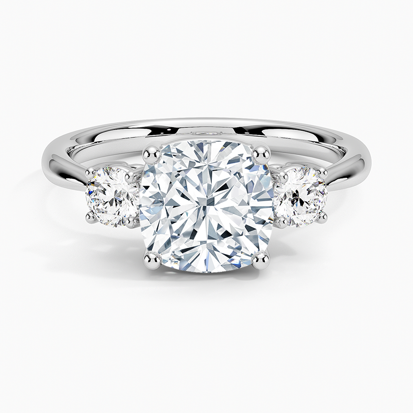 Selene Three Stone Diamond Engagement Ring