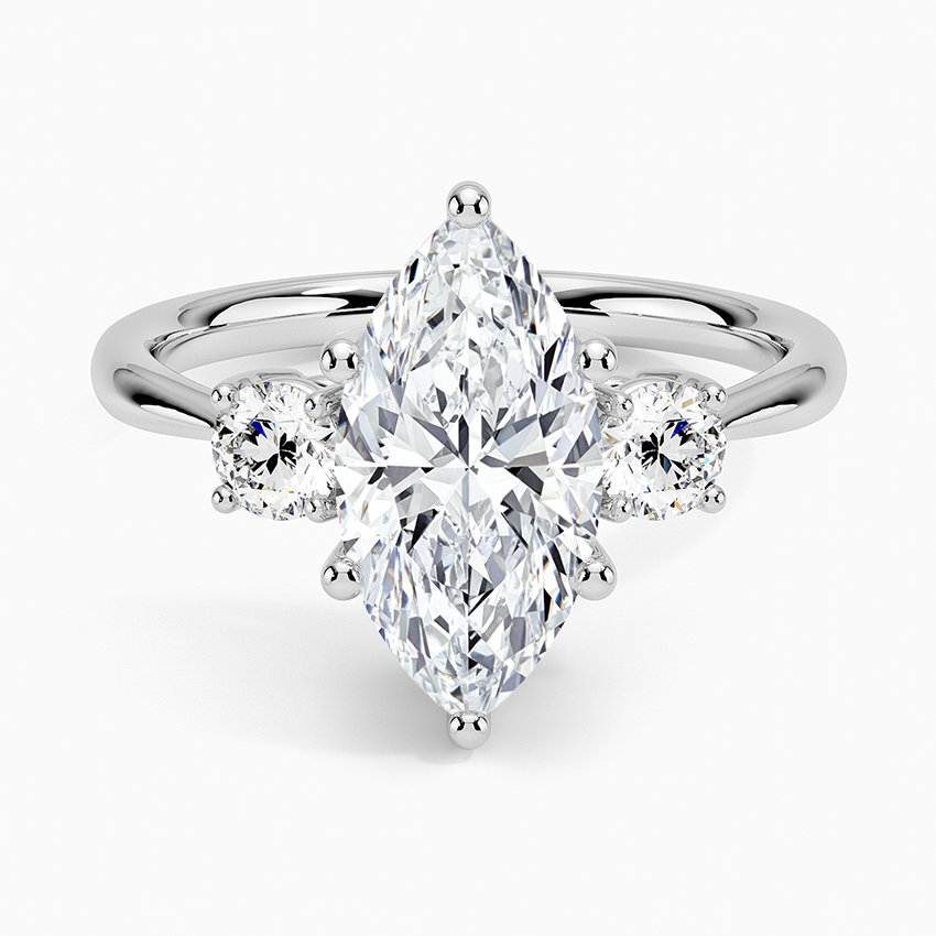 Selene Three Stone Diamond Engagement Ring