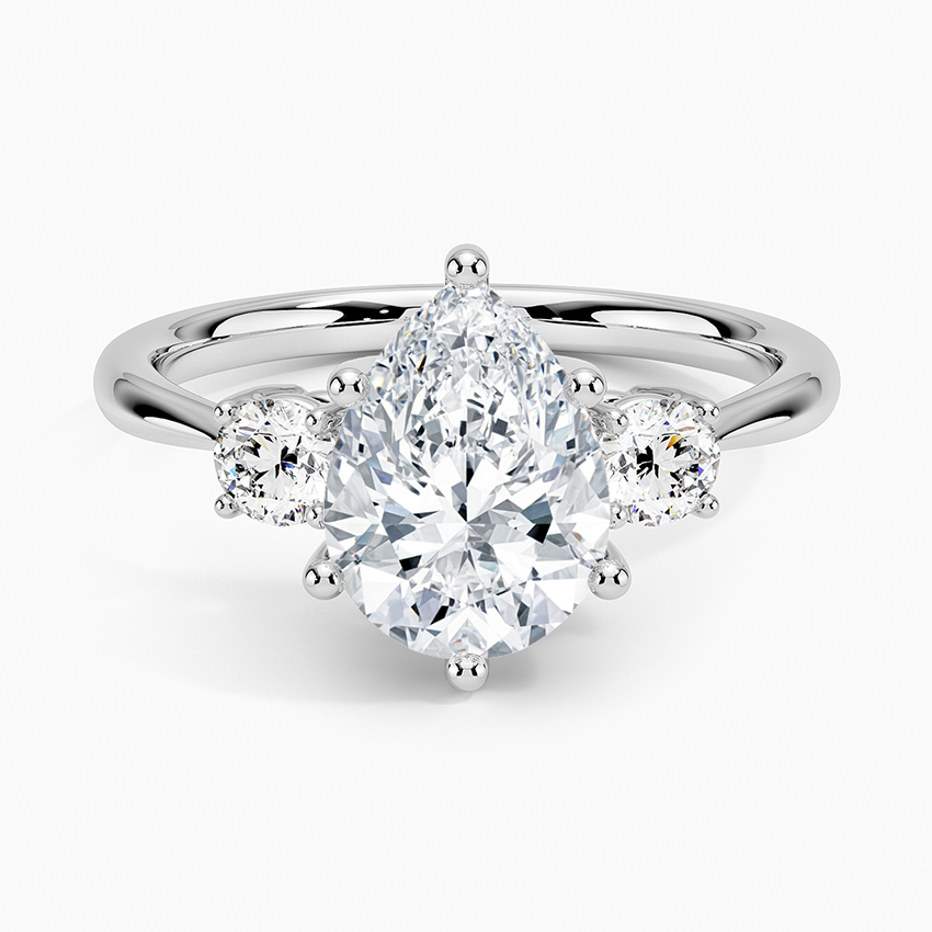 Selene Three Stone Diamond Engagement Ring