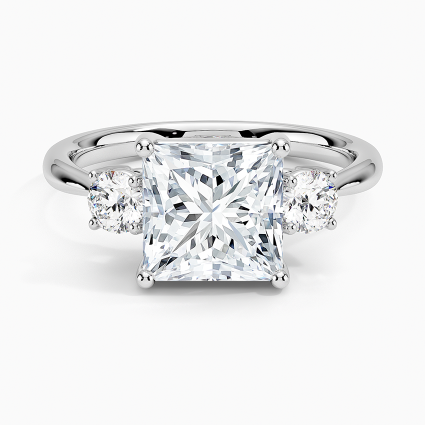 Selene Three Stone Diamond Engagement Ring