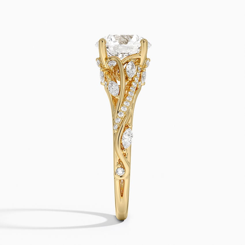 Begonia Vine Diamond Engagement Ring