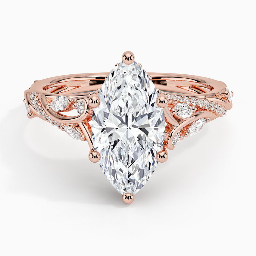 Begonia Vine Diamond Engagement Ring