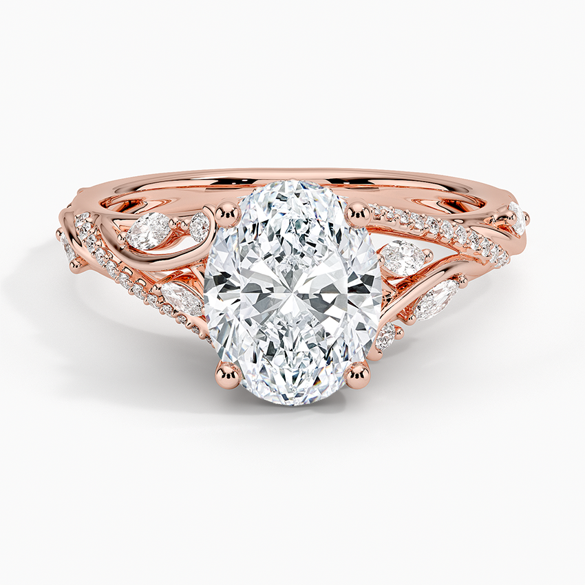 Begonia Vine Diamond Engagement Ring