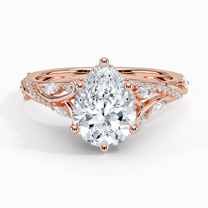 Begonia Vine Diamond Engagement Ring