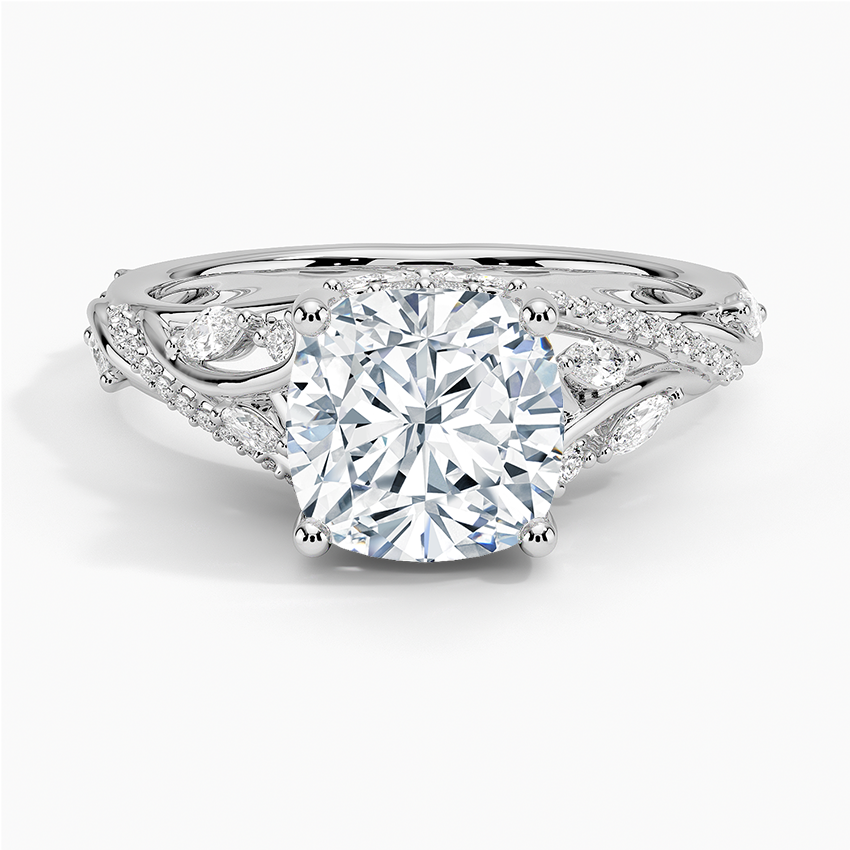 Begonia Vine Diamond Engagement Ring