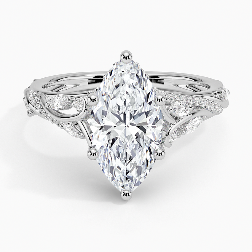 Begonia Vine Diamond Engagement Ring