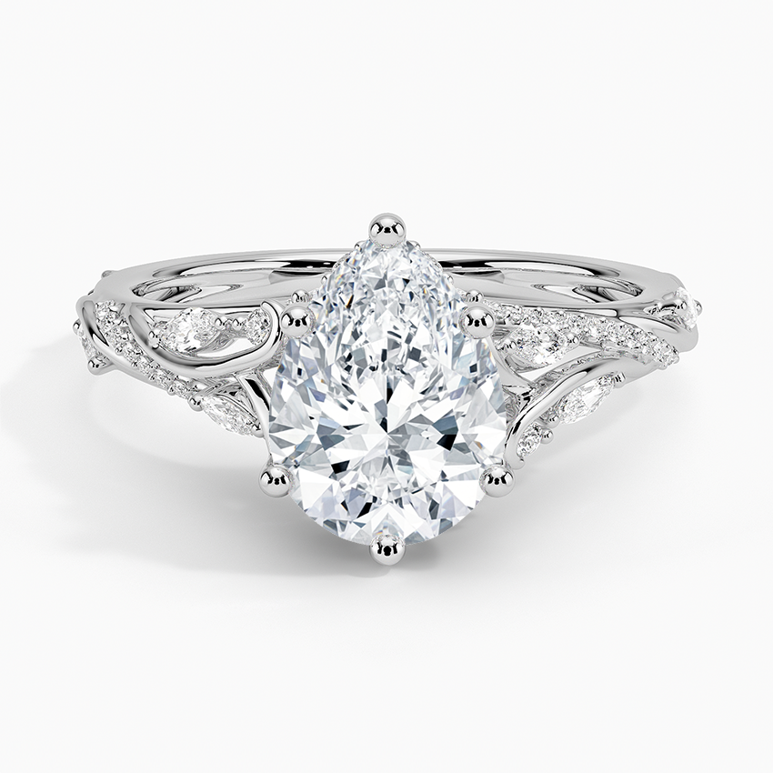 Begonia Vine Diamond Engagement Ring