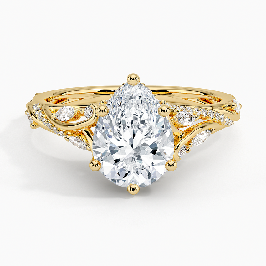 Begonia Vine Diamond Engagement Ring