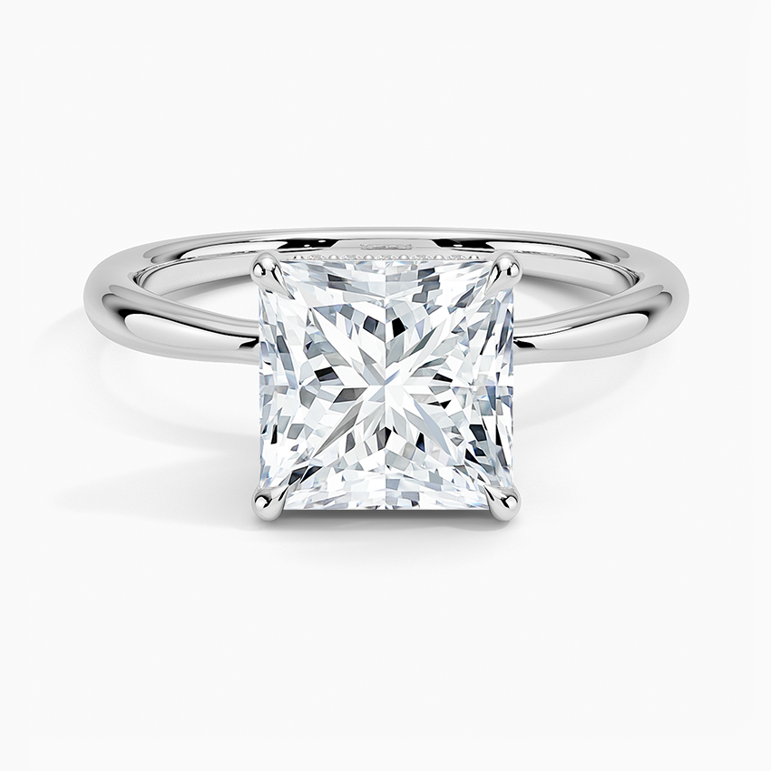 Freesia Hidden Halo Diamond Engagement Ring