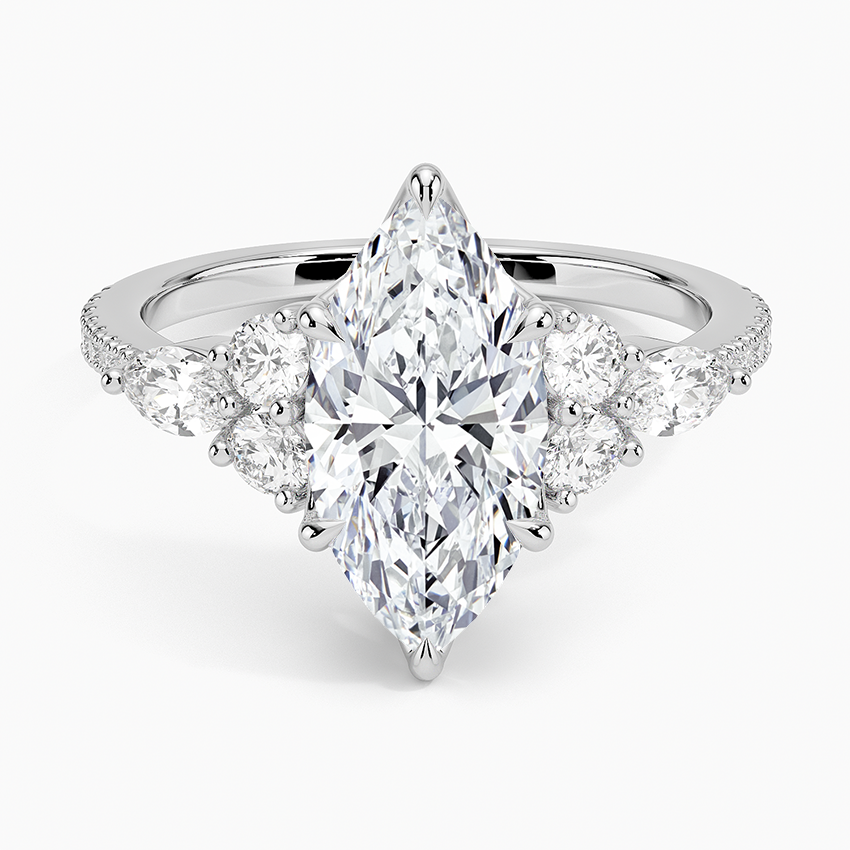 Luxe Nadia Pavé Diamond Engagement Ring